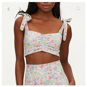 BeachRiot Multicolor Floral Legging and Sport Bra set- NWT